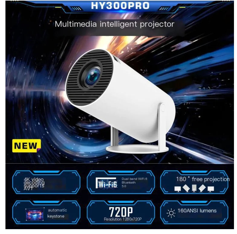 Salange HY300 Compact 5G WiFi Projector